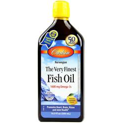 Carlson Labs Very Finest Fish Oil, Lemon - 500 ml